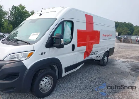 2023 Ram Promaster 3500 Cargo Van High Roof 159 Wb Ext z USA, uszkodzony, nr VIN 3C6MRVJG0PE556687